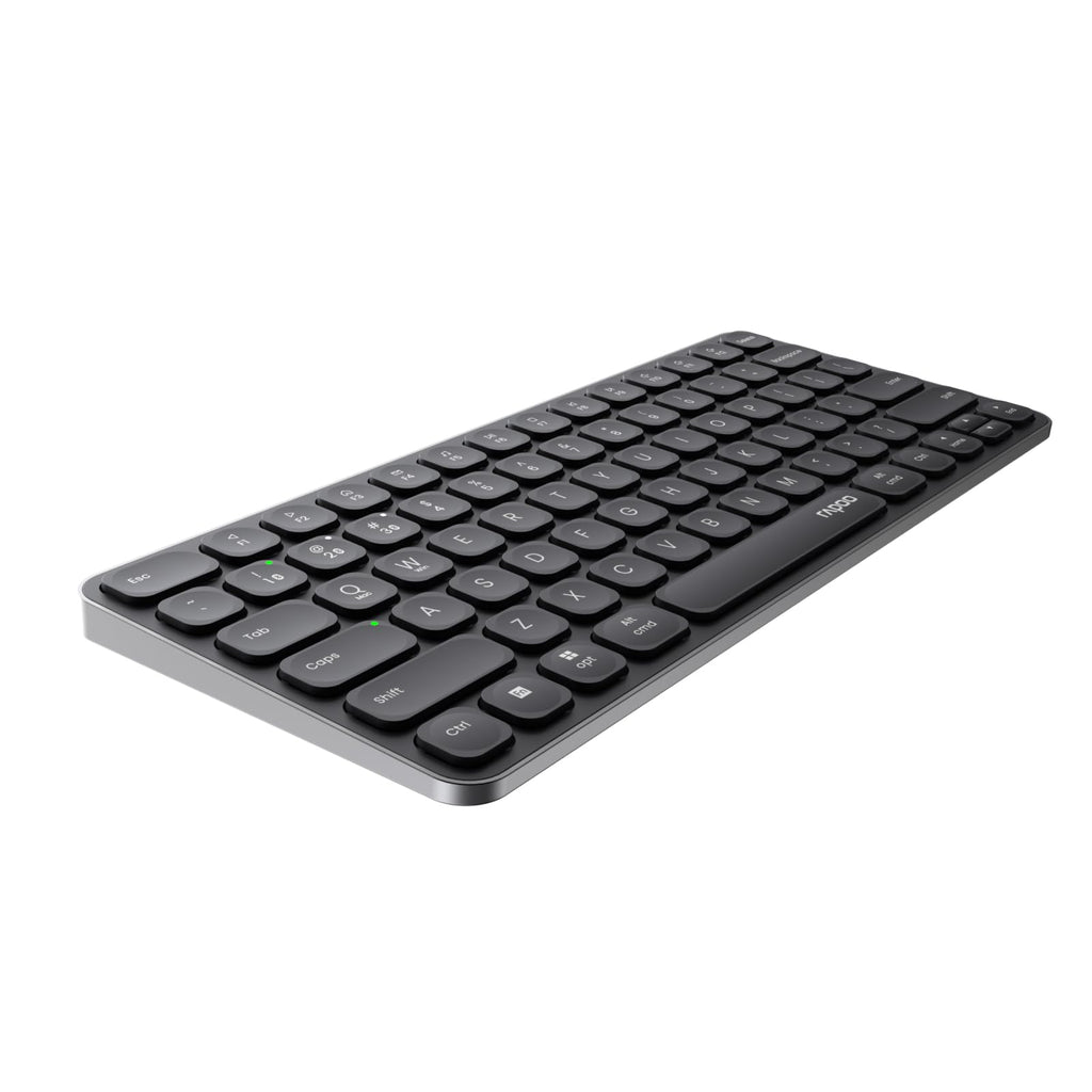 Teclado sem Fio Rapoo E9050L, Bluetooth, ABNT2, Multi-Dispositivos, Preto