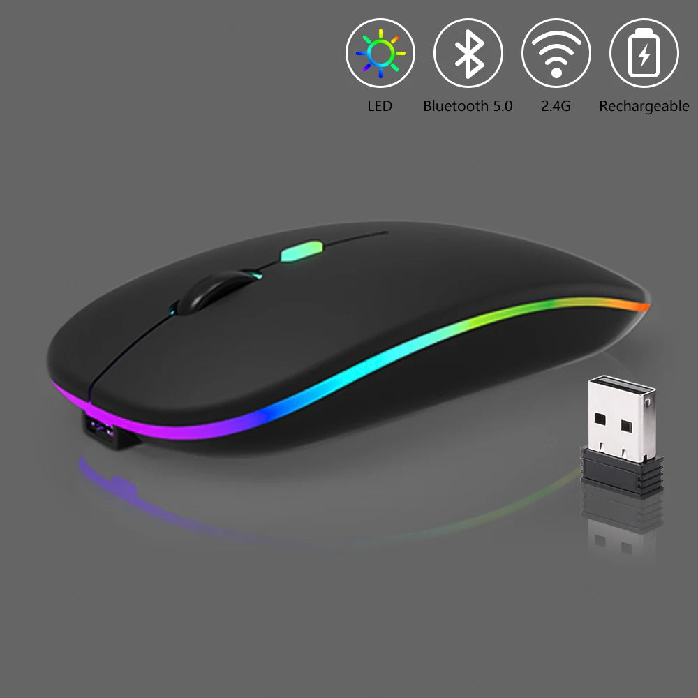 Mouse Sem Fio Bettdow, 2400DPI, 2,4GHz, Bluetooth