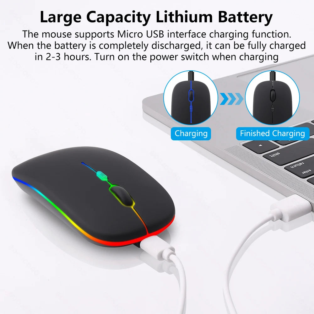 Mouse Sem Fio Bettdow, 2400DPI, 2,4GHz, Bluetooth